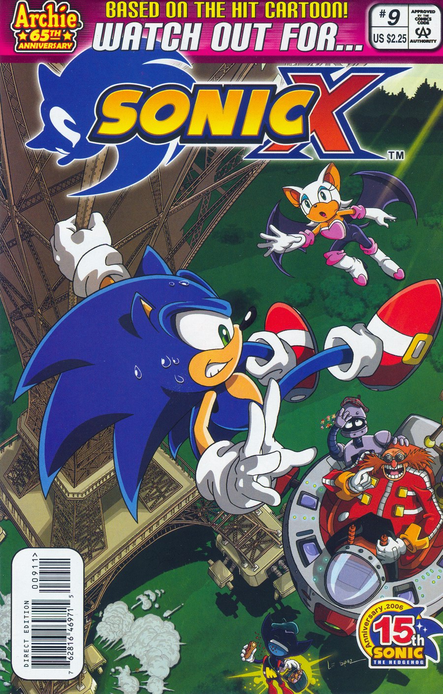 Sonic X - June 2006 Comic cover page